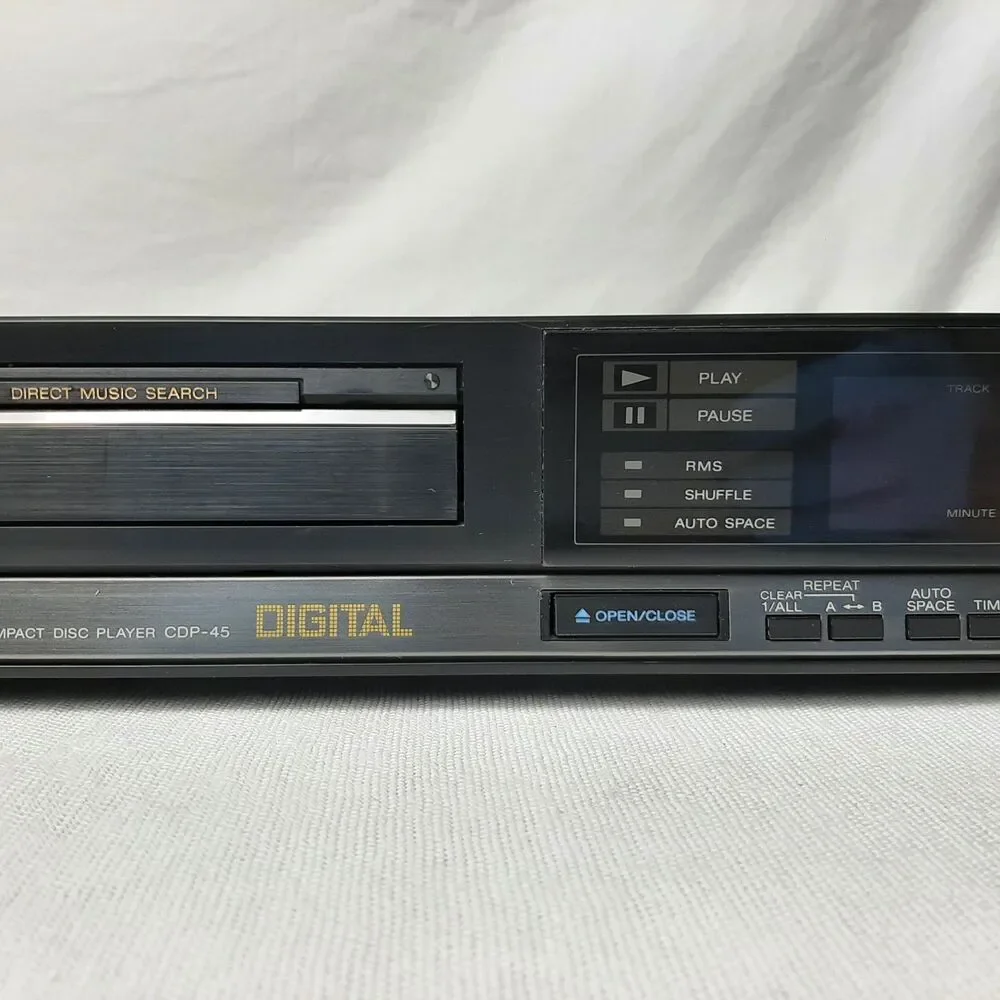 VINTAGE Sony Compact Disc Player CDP-45 Home Audio 80-90s Made in JAPAN + TESTED